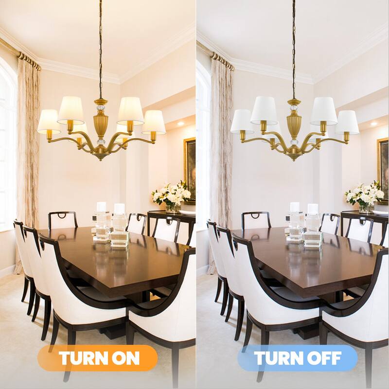 6 - Light Dimmable Classic / Traditional Chandelier