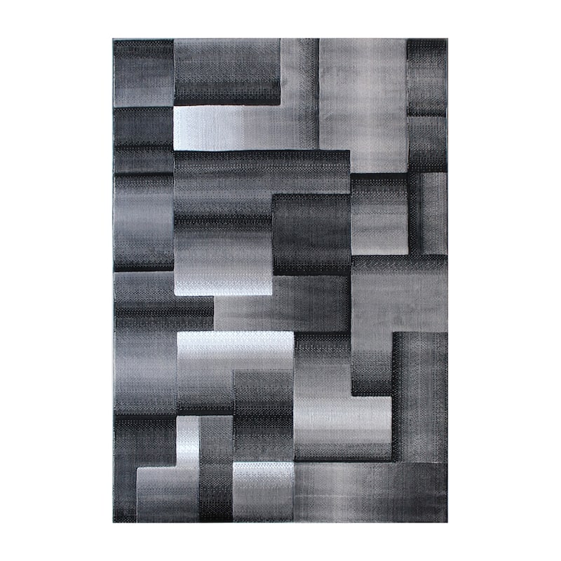 Modern Geometric Style Color Blocked Indoor Area Rug