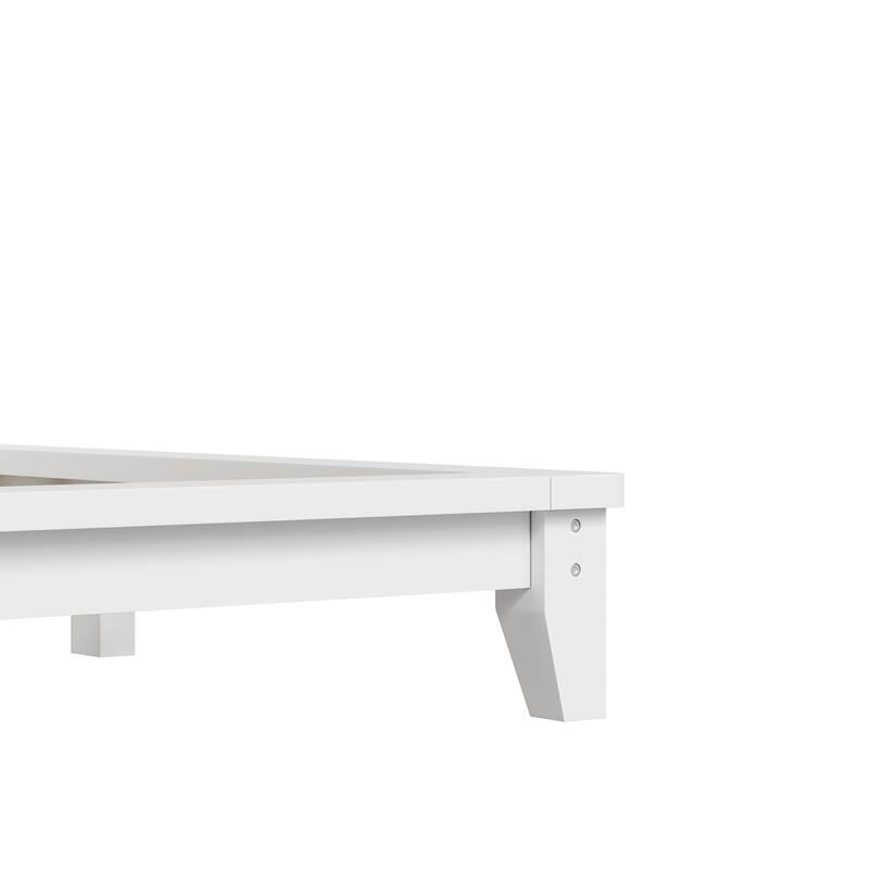 Roomfitters Full/Queen/King Size Wood Platform Bed with Headboard and Slat Support