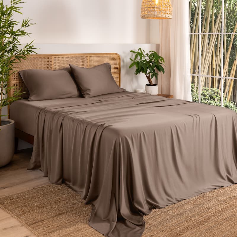Bare Home Rayon from Bamboo Sheet Set - Deep Pocket - Breathable