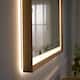 Wall Mounted Back Light Bathroom Framed LED Mirror Anti- Fog With Dimmable Light Touch Sensor And Memory Function
