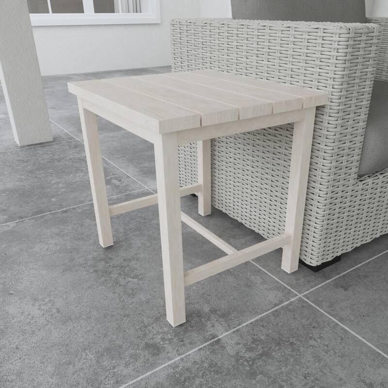 Solid Aluminum Bistro Tables WeatherResistant Square Dining Table with
