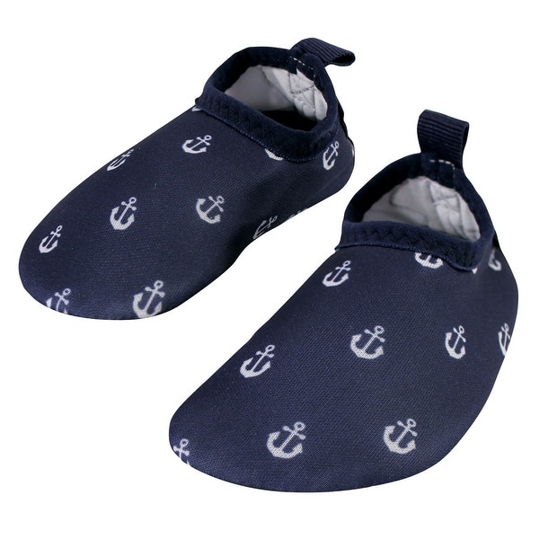slide 1 of 1, Hudson Baby Infant and Toddler Water Shoes for Sports, Yoga, Beach and Outdoors, Anchor 12-18M/5 Toddler - Baby and Toddler Anchor