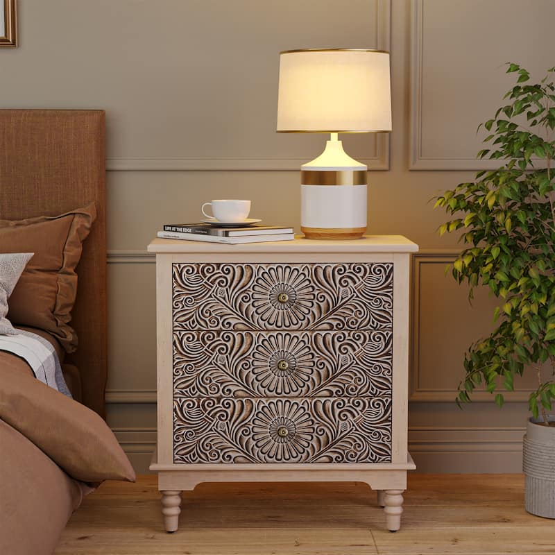 COSIEST Solid Wood Buffets and Sideboards Storage Cabinet