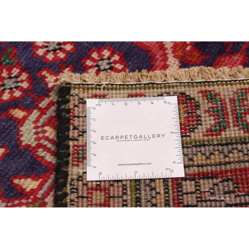 ECARPETGALLERY Hand-knotted Kayseri Vintage Red Wool Rug - 3'1 x 12'2