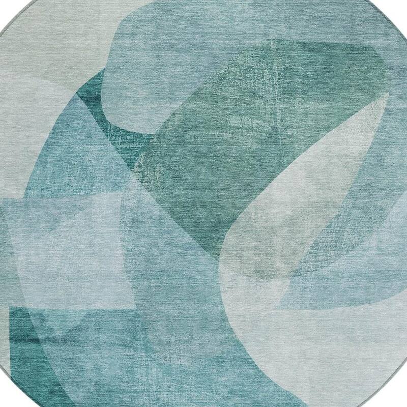 HomeRoots Abstract Transitional Rectangle Outdoor Rug