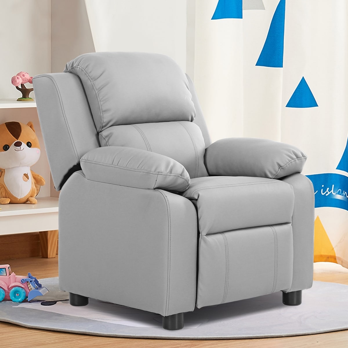 Kids shop grey recliner