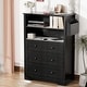 preview thumbnail 7 of 19, 5 Drawer 31.5" W Dresser 2 in 1 Convertible Chest with Detachable Top Drawers and Side Fabric Pocket