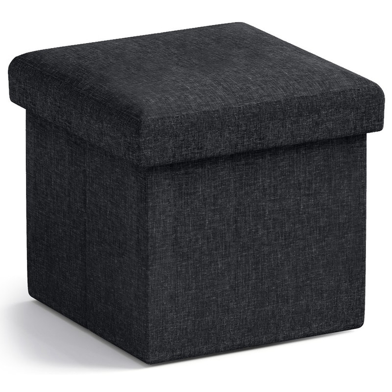 Small Foldable Square Storage Ottoman Cube