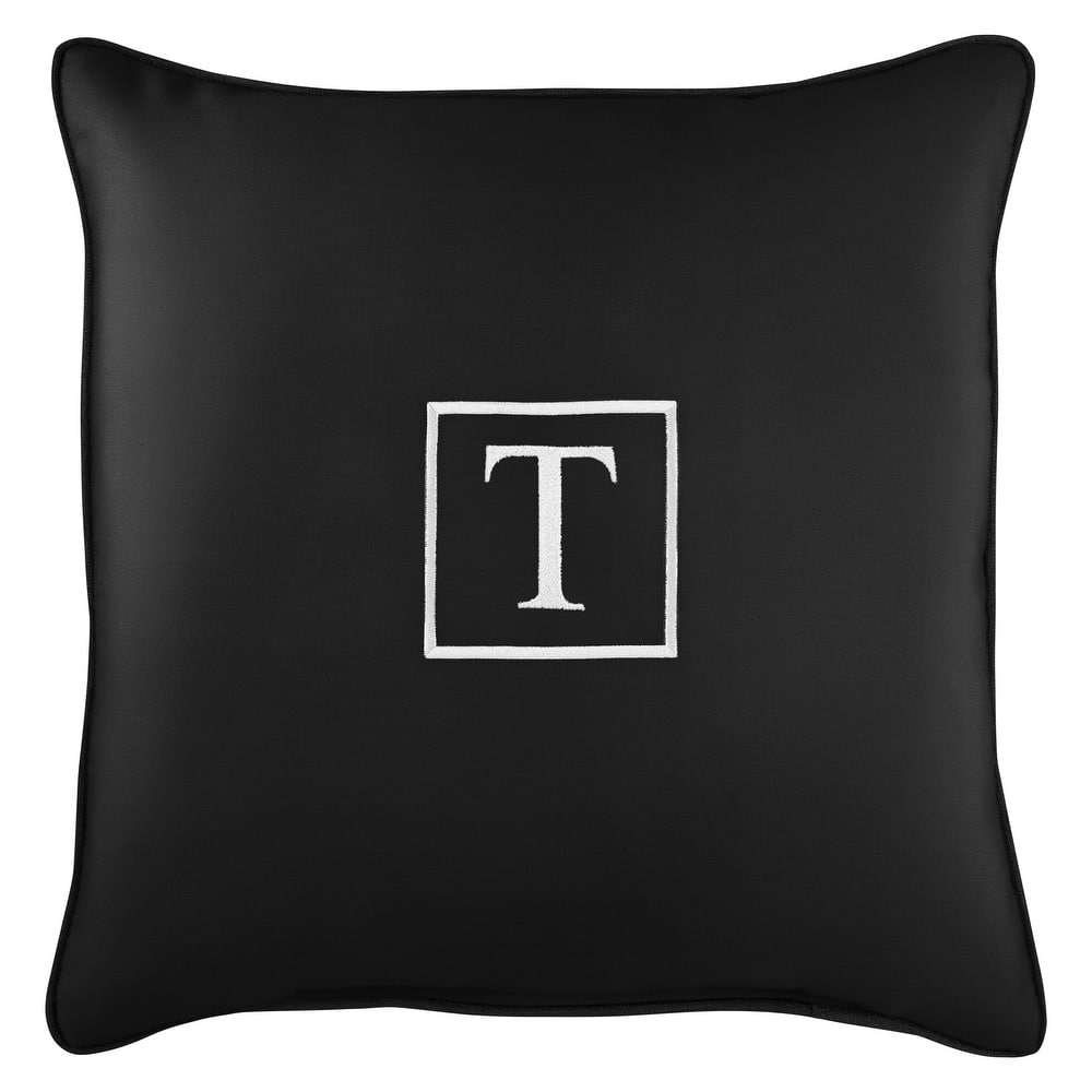 Monogram Corded Single Square Pillow by Havenside Home