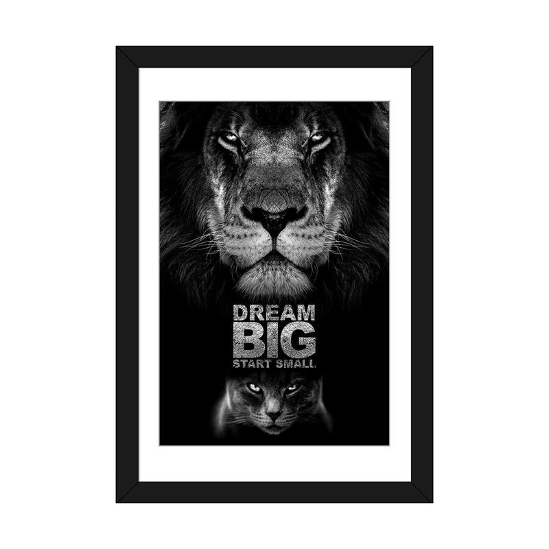 iCanvas "Dream Big Start Small Motivational Quote" by Adrian Baldovino