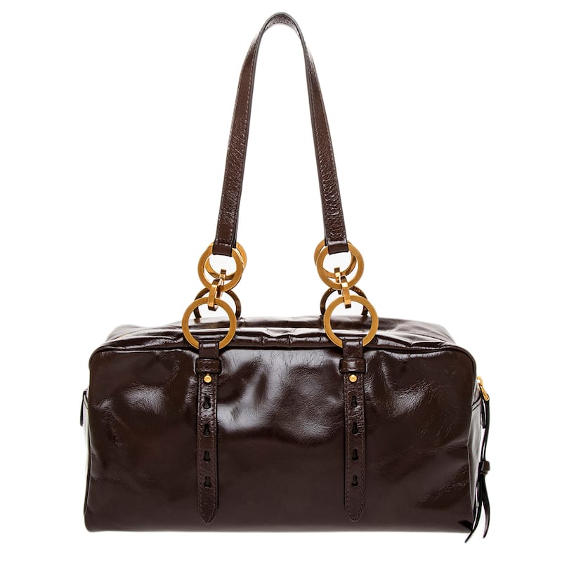 Prada Dangle Medium Leather Top-Handle Bag