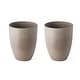 preview thumbnail 21 of 35, Glitzhome 16.75"H Set of 2 Oversized Eco-Friendly PE/Resin Faux Ceramic Tall Plastic Planter Porch Pot