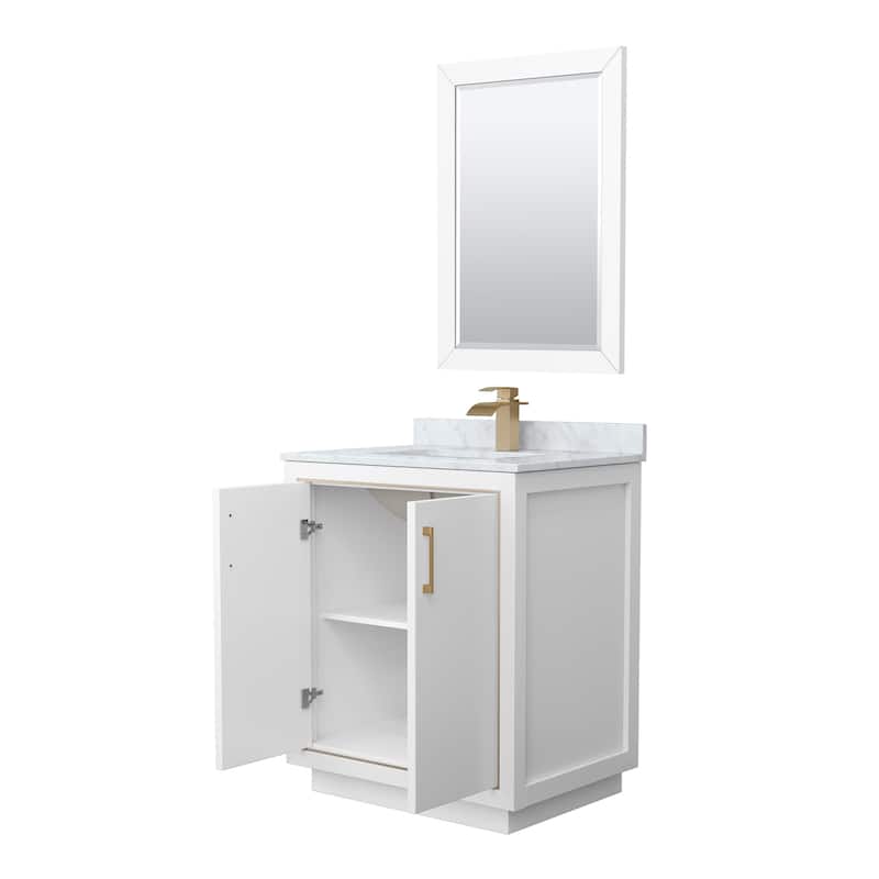 Wyndham Collection WCF1111-30S-NAT-M24 Icon 30" Free Standing Single