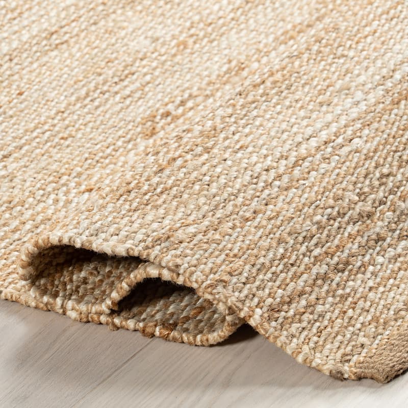 Home Conservatory Striped Handwoven Jute Area Rug