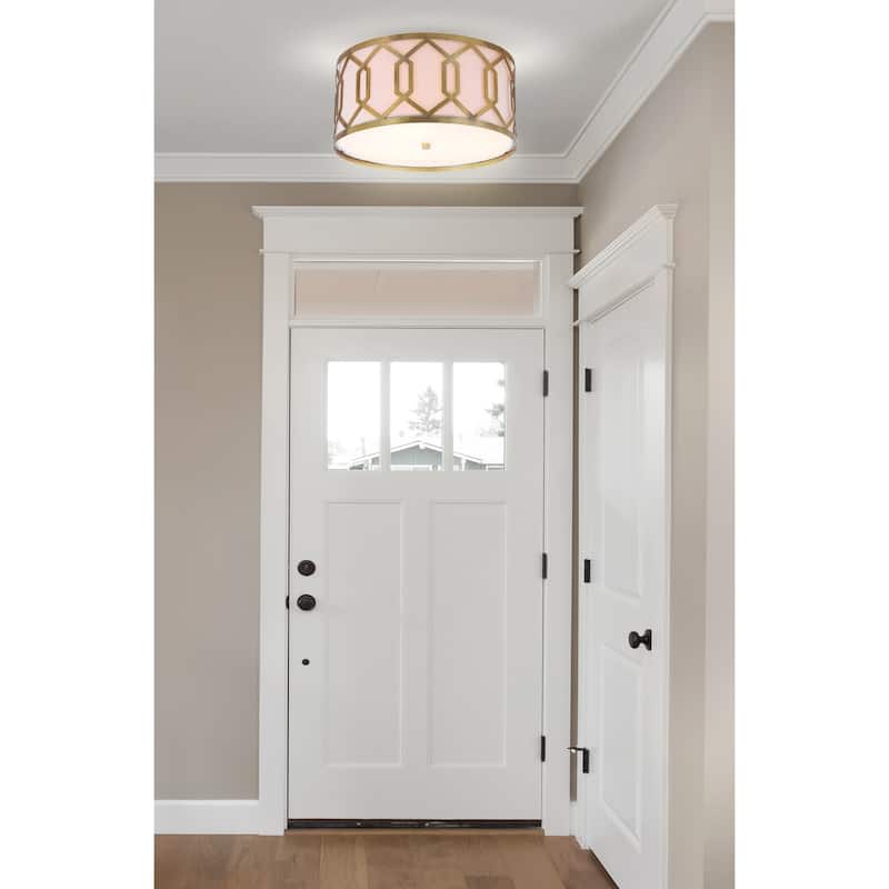 Aria Metal LED Flush Mount, by JONATHAN Y