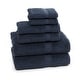 preview thumbnail 36 of 35, Authentic Hotel and Spa Turkish Cotton 6-piece Towel Set Navy