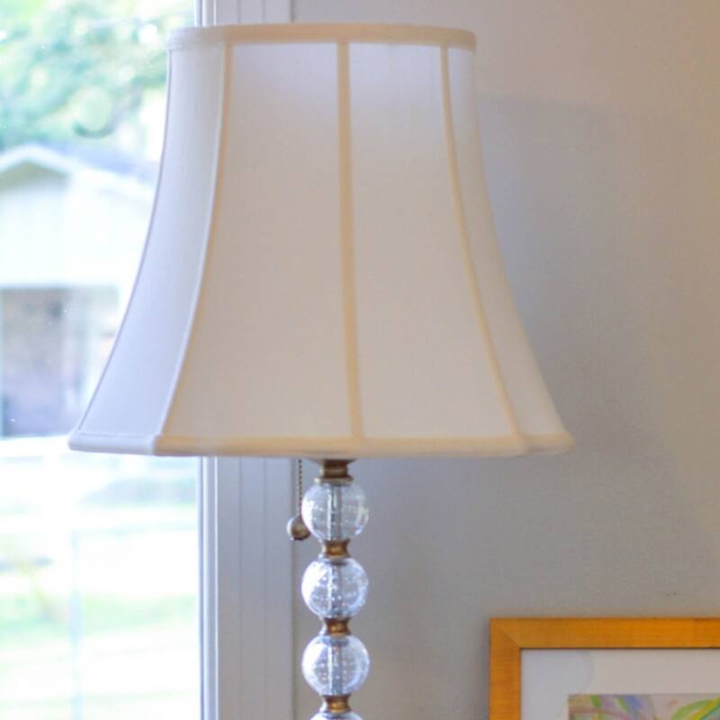 Softback Lampshade with Washer Fitter, Antique White