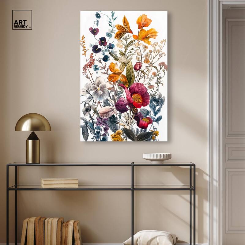 Iris Indigo II Canvas by Art Remedy, Gallery Wrapped