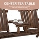 preview thumbnail 4 of 16, Outsunny Wood Adirondack Patio Bench Chair