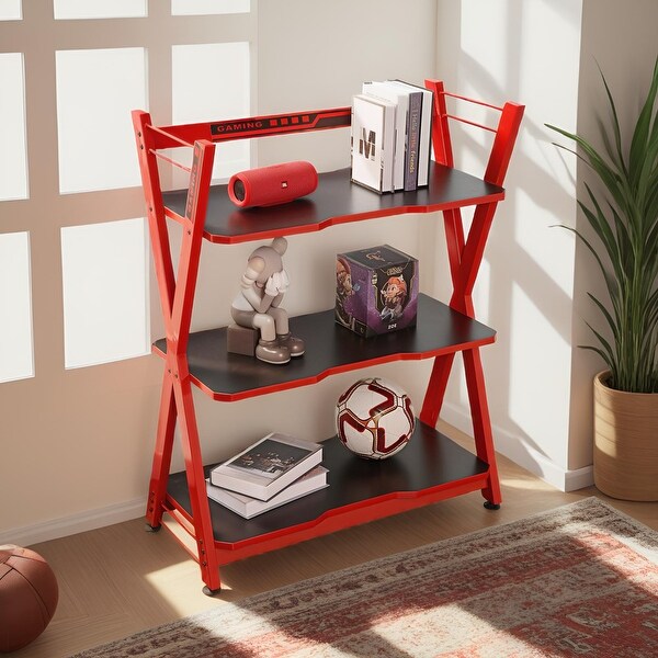 JJS 3Tier Gaming Console Shelf Modern Open Display Rack for PS5