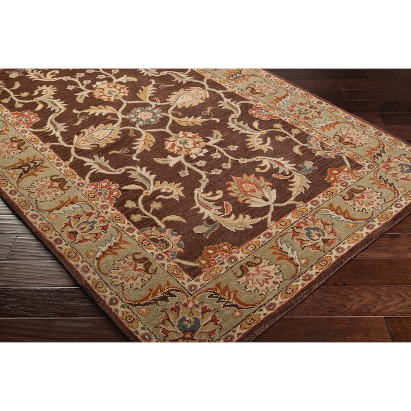 Artistic Weavers Coliseum Hand Tufted Traditional Border Wool Area Rug