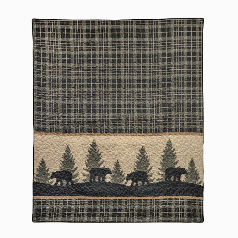 Donna Sharp's Bear Walk Plaid Throw