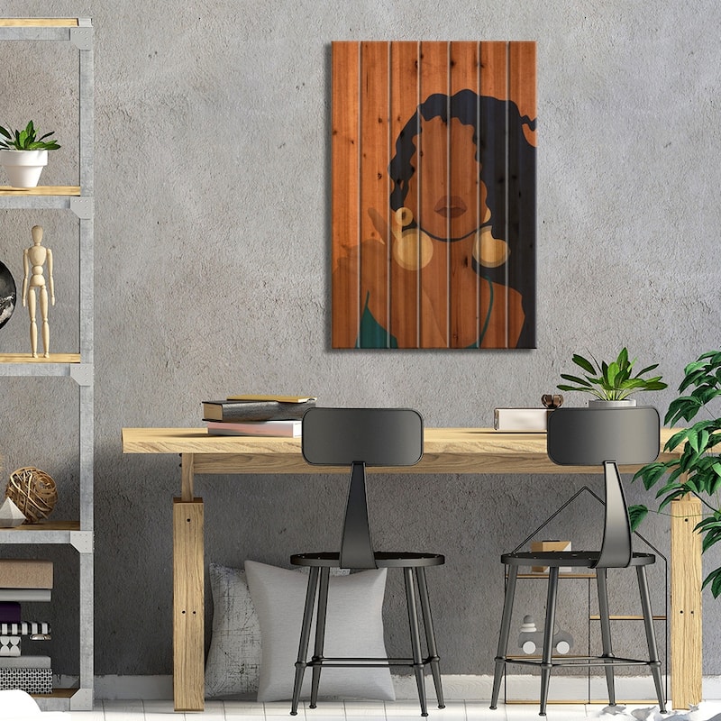 Genesis Print On Wood by Reyna Noriega - Multi-Color