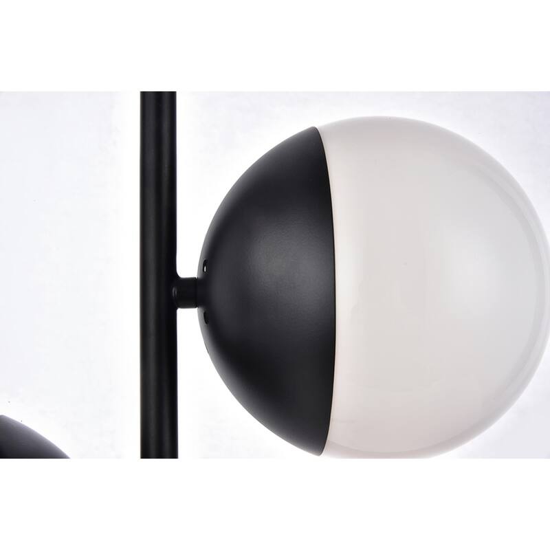 Mid-century Modern Frosted White Glass Table Lamp