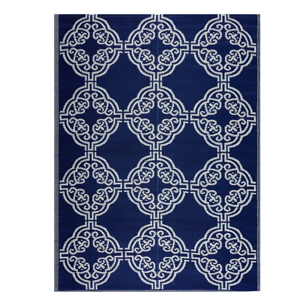 Playa Rug Outdoor Recycled Reversible Plastic Folded Mat/Rug Marrakesh Collection Lightweight & Weather, Water and UV Resistant