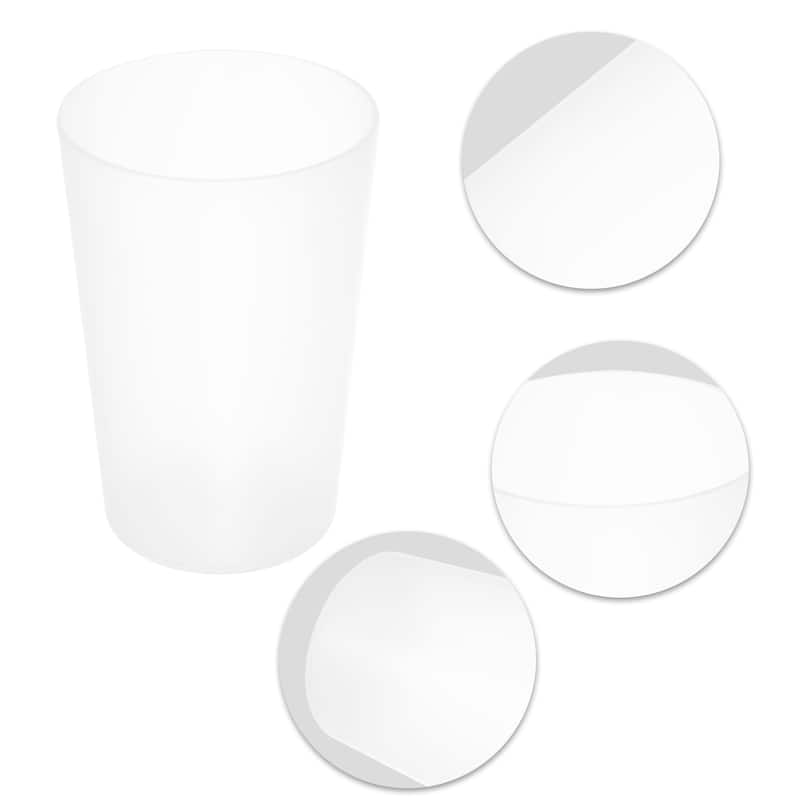 2pcs Bathroom Toothbrush Tumblers PP Cup 4.52"x3.03"