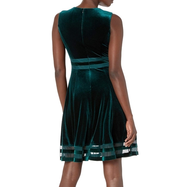 calvin klein forest green dress