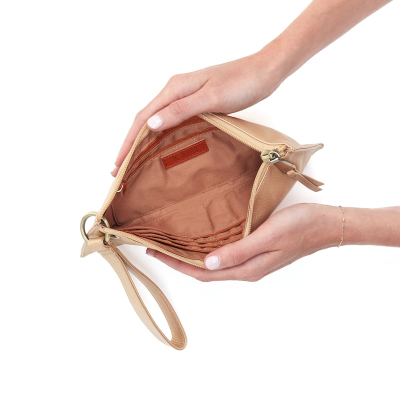 HOBO Vida Studded Leather Wristlet