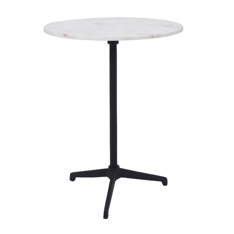 Renwil Barker Indoor Cast Aluminum Side Table, Matte Black