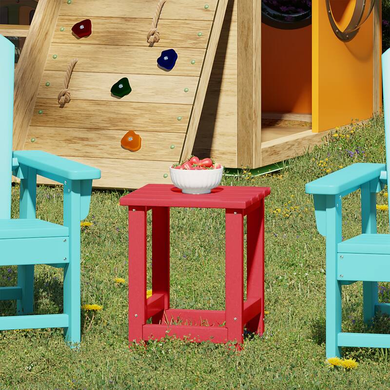 Laguna Kids Outdoor Poly Adirondack Side Table