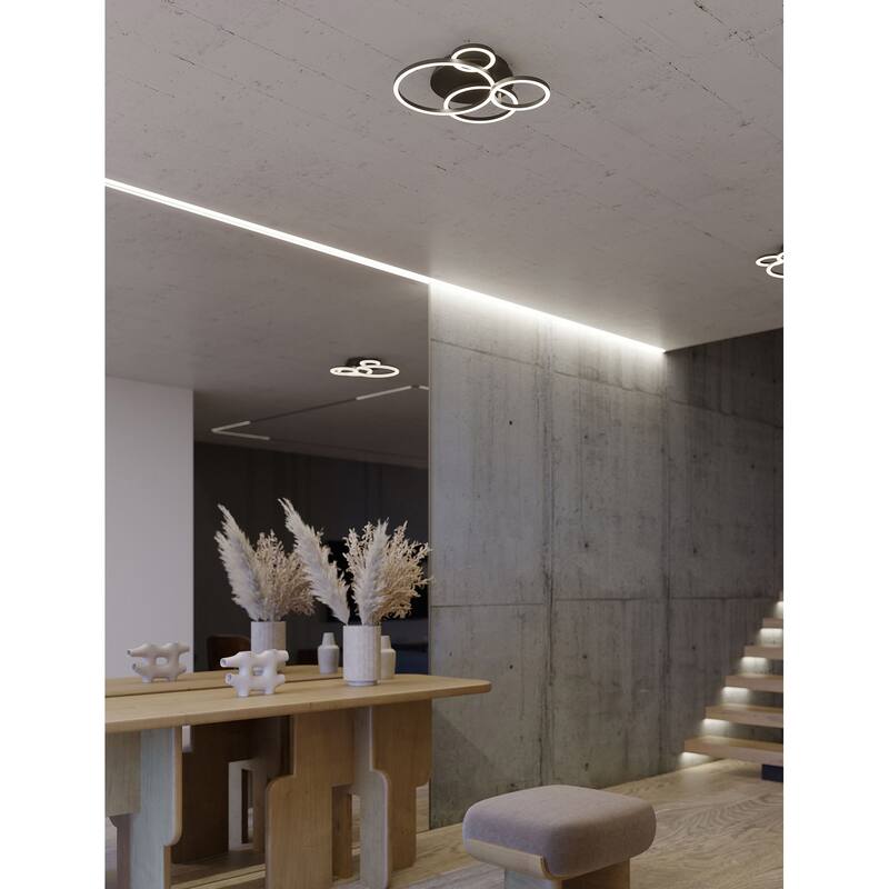 AFX ORBF24LAJD1 Orbit 24" Wide LED Semi-Flush Ceiling Fixture