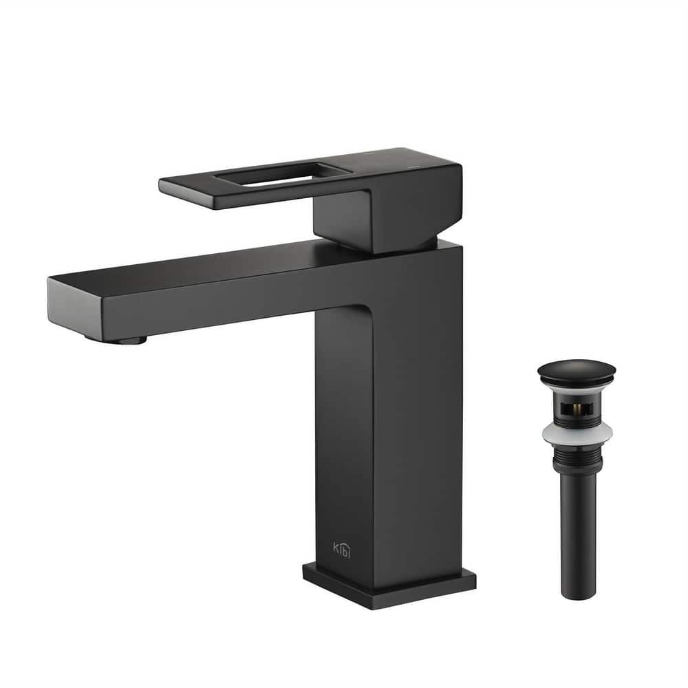 Single-handle Bathroom Vanity Sink Faucet w/ Water Hose