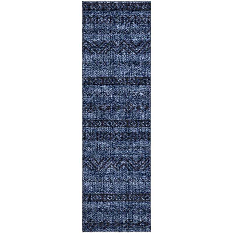 Premium Washable Super Soft Global Stripes Mayfield Rug