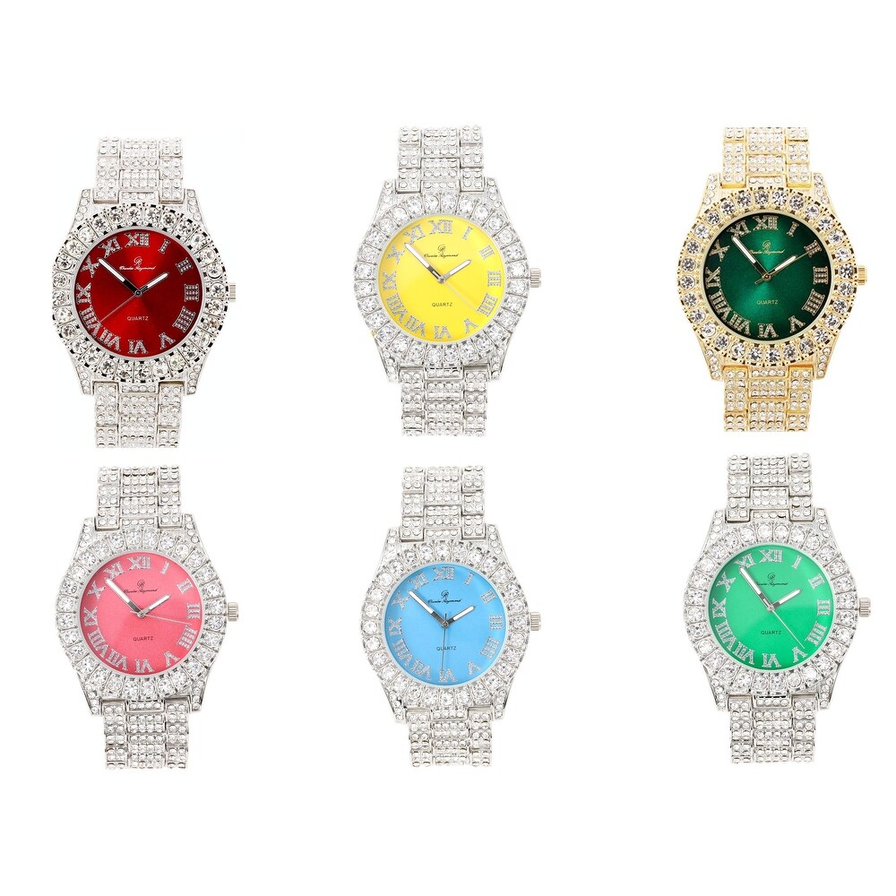 iced out hugo boss watch
