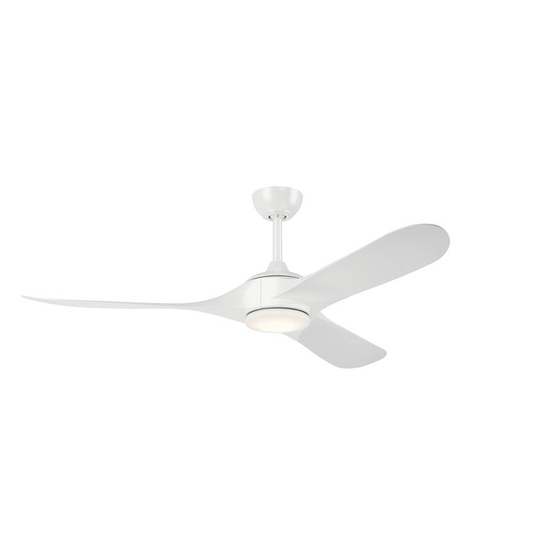 Kichler Lighting Mylo 60 Inch WeatherPlus Ceiling Fan with Satin Etch Cased Opal Glass