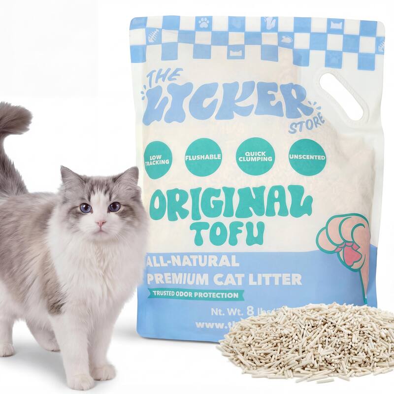 Ultra Absorbent Fast Clumping, Flushable, Natural Ingredient, Odor Control, Low Dust and Low Tracking Tofu Cat Litter - 8 LB