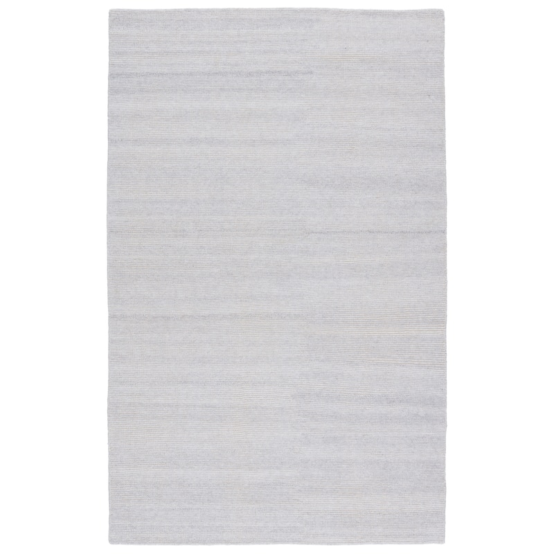 Orleanna Handmade Indoor/ Outdoor Solid Area Rug - 5' x 8' - Silver/Gray