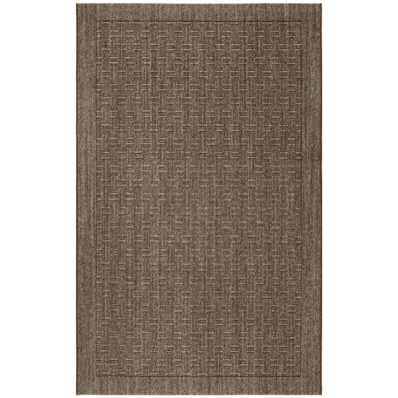 SAFAVIEH, Palm Beach Zettie Modern Sisal Rug - 5' x 8' - Silver