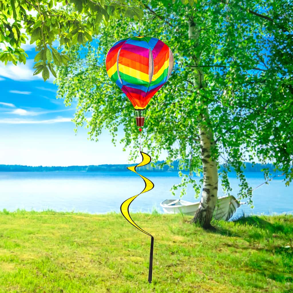 55" Rainbow Chevron Balloon Spinner
