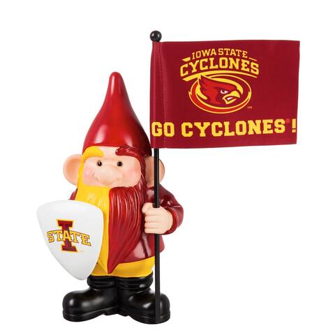 Iowa State University, Flag Holder Gnome - 10"