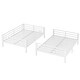 preview thumbnail 9 of 10, White Metal Full over Full Bunk Bed with Under Bed Storage and Safety Guardrails