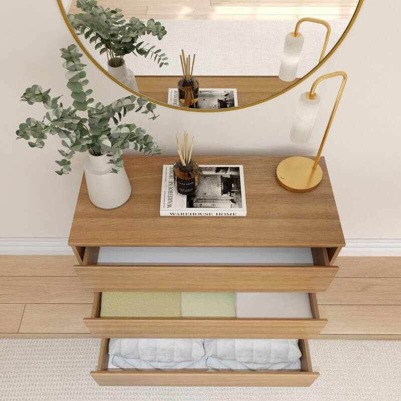 Plank and Beam Scandinavian 3-Drawer Dresser