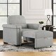 preview thumbnail 2 of 13, 3 in 1 Convertible Sleeper Chair Sofa Bed Adjustable Pull Out Sofa Chair w/ Pillow Lounger Chair Single Bed for Livingroom, Gray
