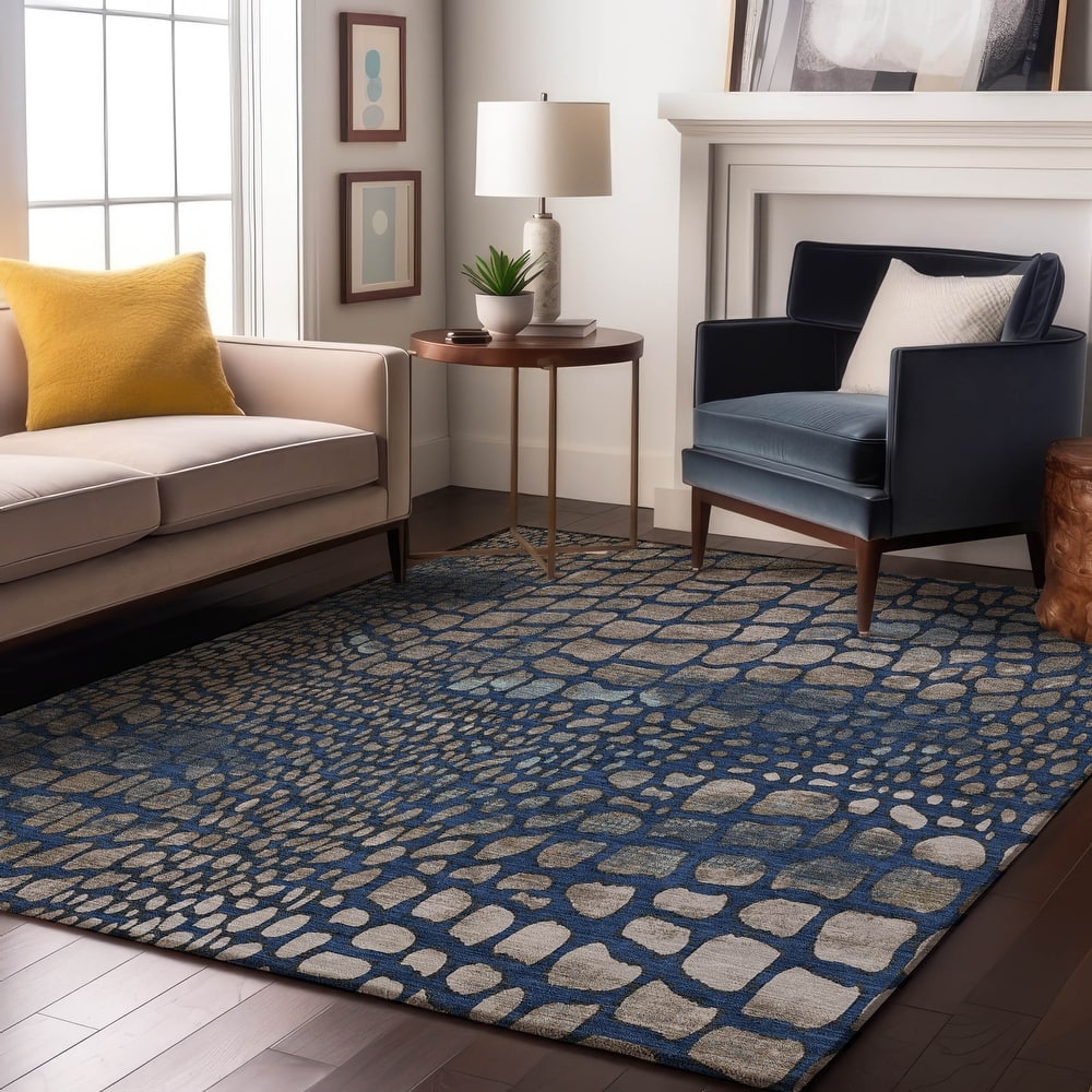 Premium Washable Super Soft Modern Cobblestone Mayfield Rug