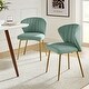 preview thumbnail 48 of 88, Barbara Contemporary Upholstered Side Chair with Small Base Set of 2 by HULALA HOME SAGE